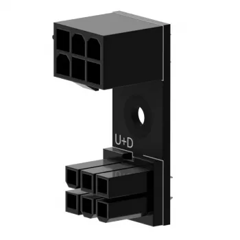 Singularity 6‑Pin PCIe 180° Adapter U+D adapteris GPU/PCIe maitinimo kabeliams (SC-A-PCIE6-UD)