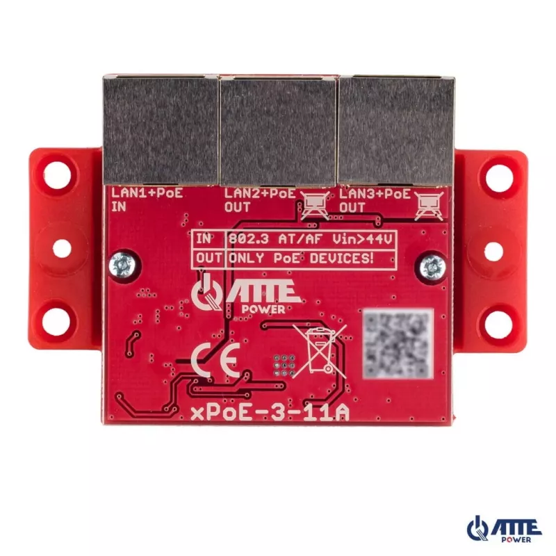 Sujungiklis 3 prievadų PoE ATTE xPoE-3-11A