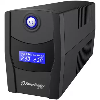 PowerWalker VI 800 STL Line-Interactive 800VA 2AC Išėjimai Bokštas Juodas Nepertraukiamo maitinimo šaltinis (UPS) (10121073)