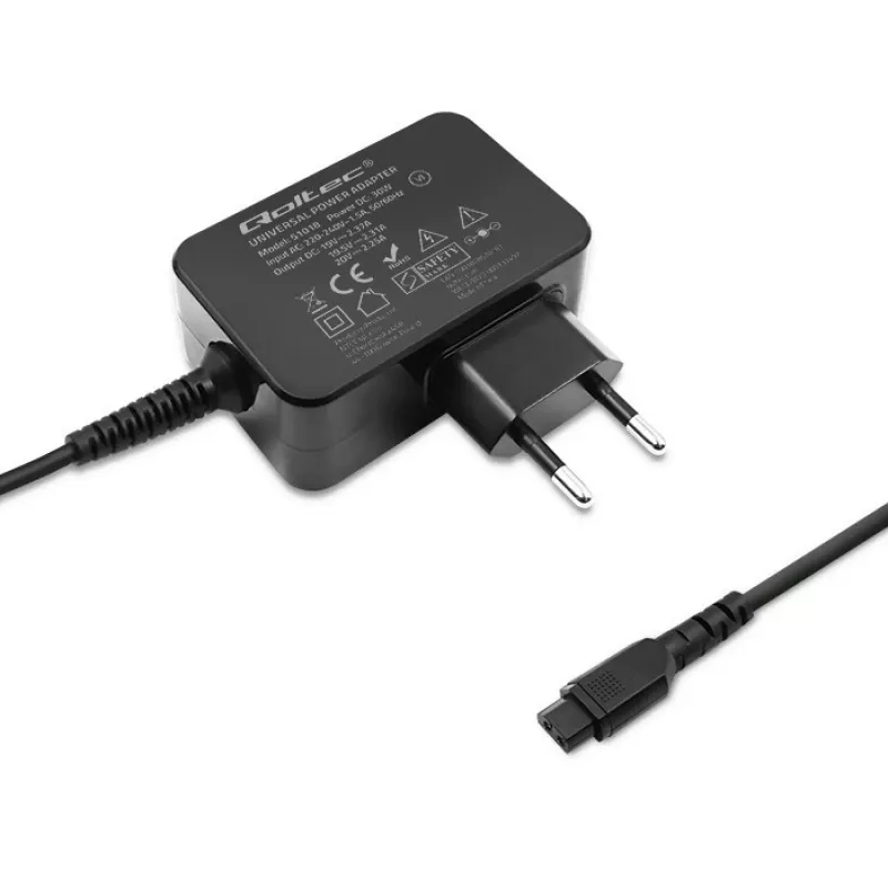 Maitinimo adapteris QOLTEC Universal 30W su 8 keičiamais kištukais