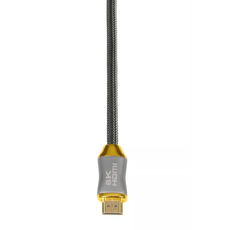 HDMI kabelis IBOX HD08 2 m, HDMI Type A kištukas–kištukas, HDMI 2.1, sidabrinis