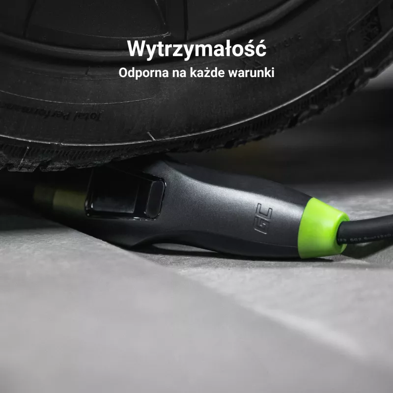 Green Cell Habu EVGC01 Mobilus EV kroviklis elektromobiliams 11 kW 7 m Type 2 CEE Wallbox Juodas