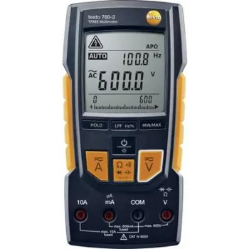 Testo skaitmeninis multimetras TRMS AC+DC 600 VAC 600 VDC 10 ADC (TESTO 760-2)