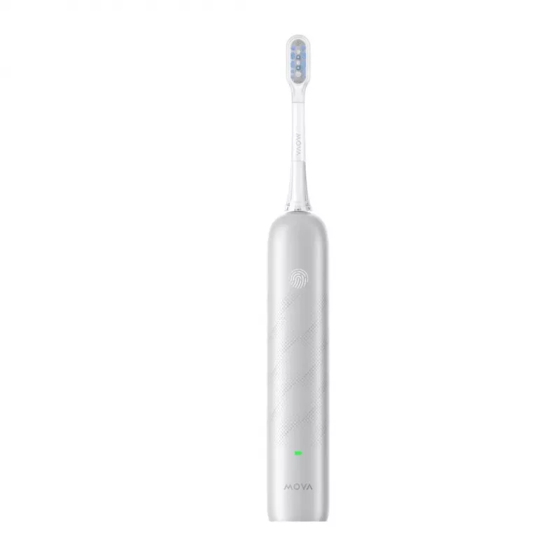 Elektrinis dantų šepetėlis MOVA Fresh Pro Adult Sonic Silver – 4 režimai, ličio jonų baterija, įmontuotas laikmatis