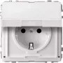 Kištukinis lizdas Merten MEG2310-7219 CEE 7/3 baltas 250 V 16 A