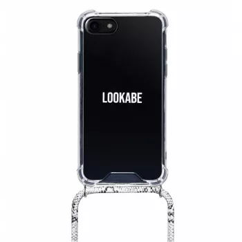 Vėrinys „Lookabe Snake Edition“ iPhone X/Xs – sidabrinis pakabukas
