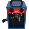 Elektrinis ventiliatorinis šildytuvas BLAUPUNKT EH7010 — 2000 W, nerūdijančio plieno elementas, IPX4, pastatomas ant grindų, iki 22 m², juoda/mėlyna/raudona