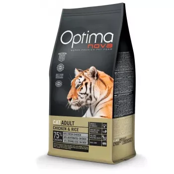 Optimanova Adult Chicken & Rice 6 kg – pilnavertis sausas ėdalas suaugusioms katėms