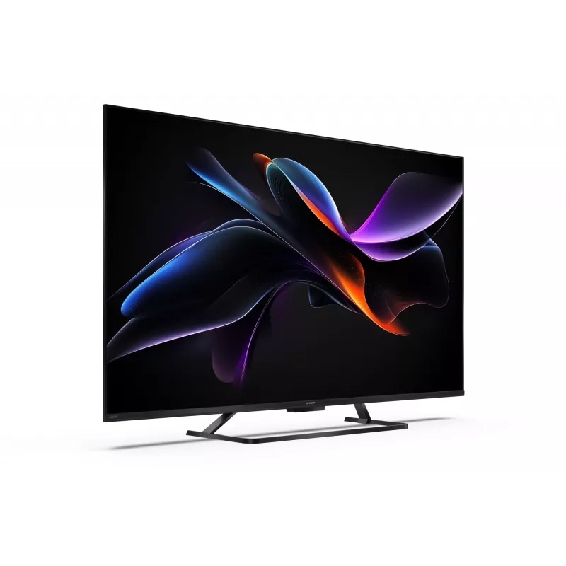 Sharp 55HR7265E 55 colių 4K UHD LED išmanusis televizorius su Google TV, juodos spalvos, energijos klasė F