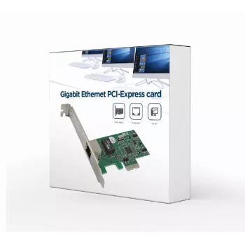 GEMBIRD PCI-Express 1GB Ethernet Card - tinklo adapteris su Realtek RTL8111C