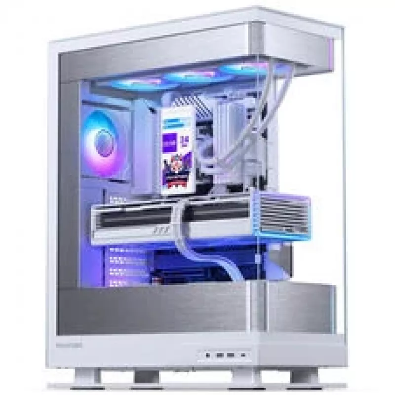 Phanteks Glacier One 360M25 LCD AiO skysčio aušinimas su 6 colių ekranu, 360 mm, baltas