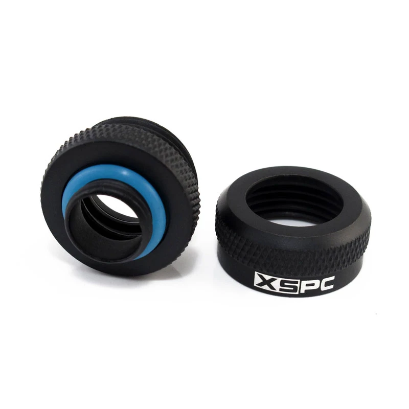 XSPC Jungtis G1/4 į 14mm kietą vamzdelį, juoda matinė - 8 vnt.