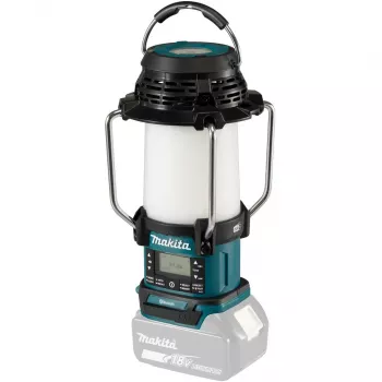 Maitinamas radijo imtuvas Makita DMR056, nešiojamas, analoginis ir skaitmeninis, juoda/mėlyna