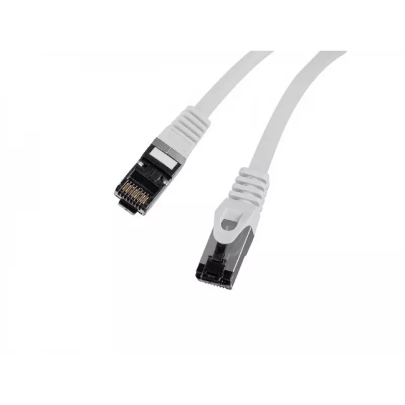 Tinklo jungiamasis kabelis LANBERG Cat8 S/FTP (S-STP) RJ-45–RJ-45 Pilka 0,5 m