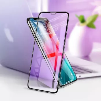 Grūdinto stiklo apsauginis stiklas Devia Van Anti-blue Ray, skirtas iPhone XR 6.1, juodas