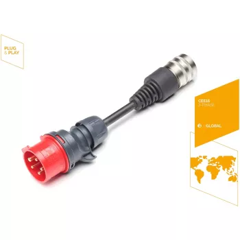 Juice Technology saugos adapteris JUICE CONNECTOR, CEE16 / 400V, trifazis (raudonas, skirtas JUICE BOOSTER 2)