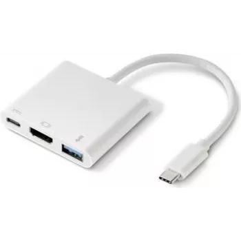 Renkforce RF-4366444 USB 3.2 Gen 1 (3.1 Gen 1) Type-C sąsajų šakotuvas baltas (RF-4366444)