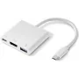 Renkforce RF-4366444 USB 3.2 Gen 1 (3.1 Gen 1) Type-C sąsajų šakotuvas baltas (RF-4366444)