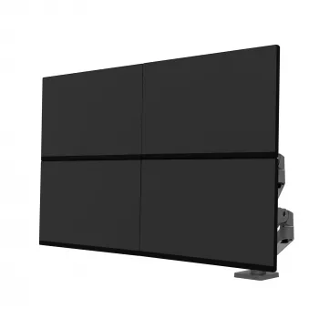 Ergotron LX Pro Tvirtinimo rinkinys (dviguba ranka) – modulinis – 2 LCD ekranams – greta – aliuminis – tamsiai pilka – ekrano dydis: iki 68,6 cm (iki 27 colių) (45-686-293)