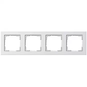Gira E2 balta dengiamoji plokštelė — besraigtė, termoplastikas, 80,8×294,7×9,3 mm