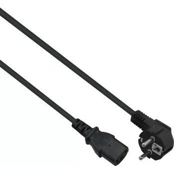 Helos maitinimo laidas – CEE 7/7 kampinis į IEC 60320 C13 tiesų – 250 V – 10 A – 3 m – Juoda