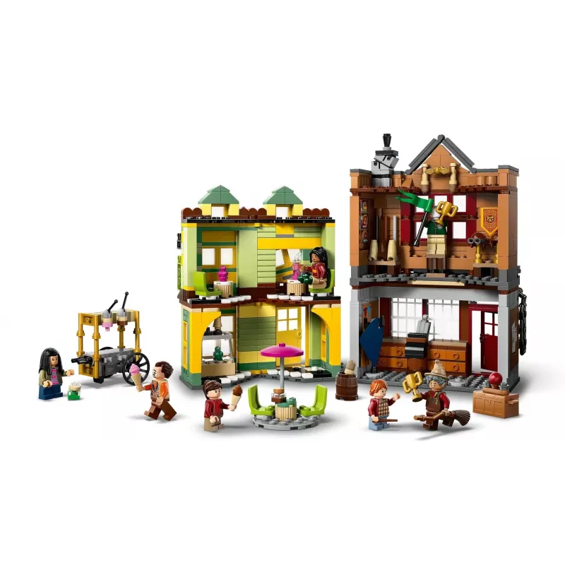 LEGO Harry Potter 76452 „Quidditch Supplies“ ledų kiosko mini konstruktorius, 795 dalių, 6 minifigūrėlės, nuo 8 m.