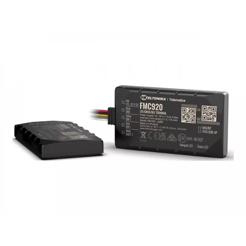 GPS sekiklis Teltonika FMC920 4G LTE CAT 1 0.128GB Juodas