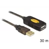 USB kabelis DeLOCK 30 m USB 2.0 USB A juodas