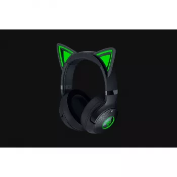 Ausinės Razer Kraken Kitty V2 BT – belaidės Bluetooth, uždaro tipo, lankeliu, 20–20000 Hz, 325 g, juodos