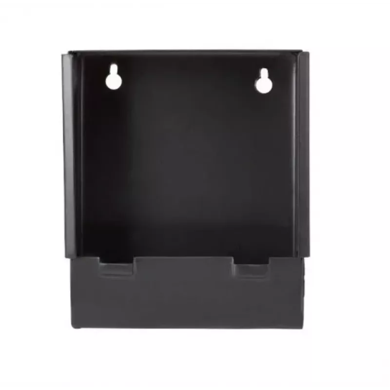 Metalinė kulkų gaudyklė bron.pl K-17-3 17x17 cm plokščia – šaudymo taikinio fiksavimo plokštė, juoda, montavimui ant sienos arba pjedestalo