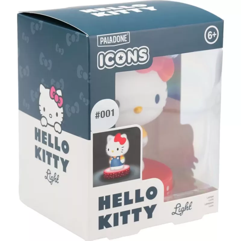 Stalinė lempa Paladone Hello Kitty Icon Light PP14445HK – dekoratyvinė LED ikonų lempa, kompaktiška naktinė šviesa