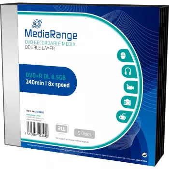 DVD+R DL MediaRange MR465 8.5 GB 5 vnt.