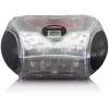 Nešiojamas radijo CD grotuvas Lenco SCD-24TR – FM, 4W, LCD, teleskopinė antena, AC/DC, 6×C baterijos