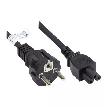 Good Connections įžemintas kištukas į C5 juodas 3m