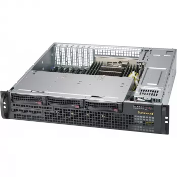 Serverio korpusas Supermicro CSE-825MBTQC-R802LPB Rack Juodas