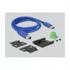 USB šakotuvas DeLOCK 63311, 7 prievadai, USB 3.2 Gen 1, metalinis korpusas