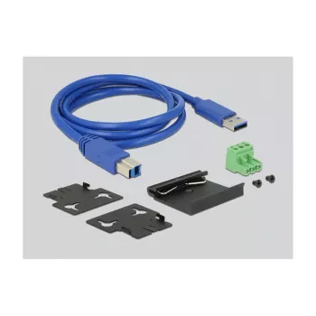 USB šakotuvas DeLOCK 63311, 7 prievadai, USB 3.2 Gen 1, metalinis korpusas