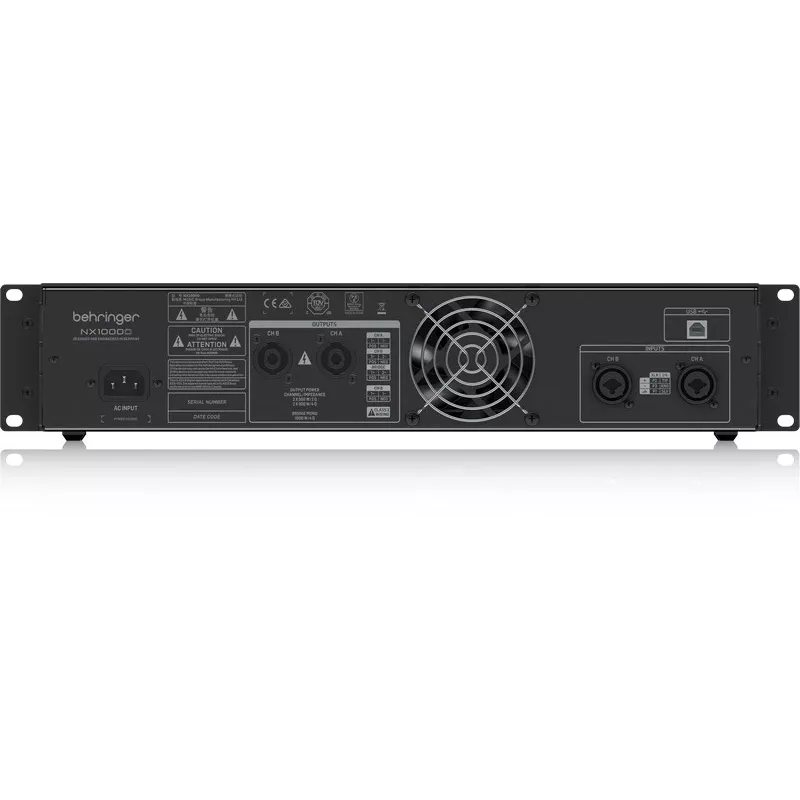 Behringer NX1000D garso stiprintuvas Scena/Pasirodymai Juoda