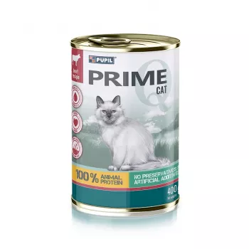 PUPIL Prime Rich in beef and liver - šlapias ėdalas katėms - 400g