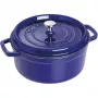 Ketaus kokotas Staub 26 cm apvalus, tamsiai mėlynas