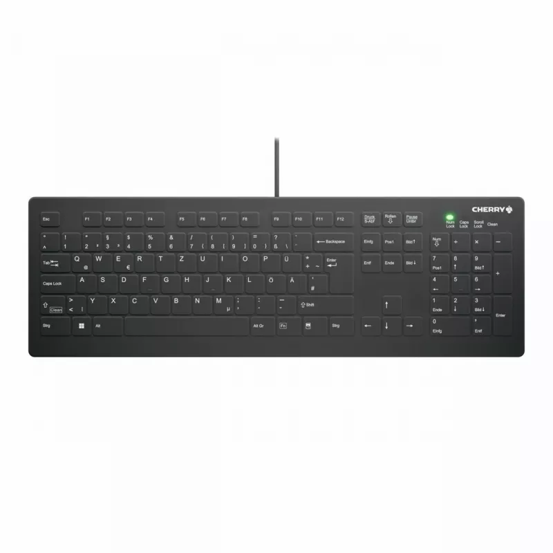 Klaviatūra CHERRY AK-C8112 Medical USB QWERTZ German Black White Full-size