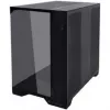 Lian Li O11 Vision Compact PC korpuso komplektas + 3x UNI FAN SL-INF 120 Reverse Blade ventiliatorius - juodas