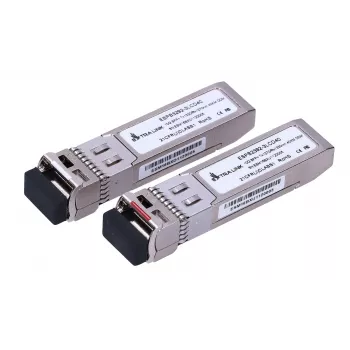 Extralink SFP+ 10G WDM modulių pora 1270/1330 nm, vienmodis, 40 km, LC, DOM