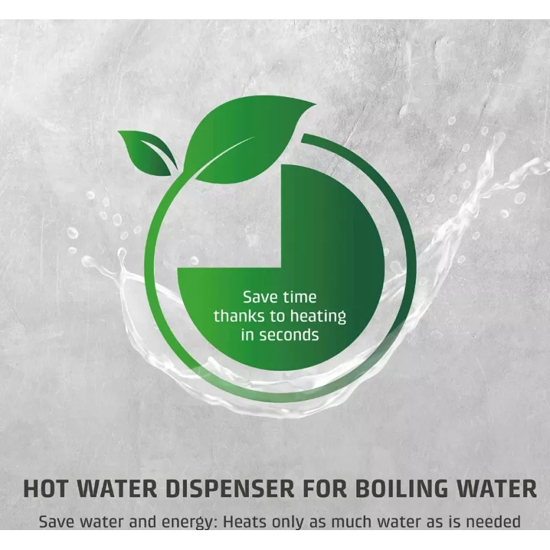 Caso Turbo Hot Water Dispenser HW 616 | Vandens dozatorius | 2600 W | 2,5 L | Plastikas/Nerūdijantis plienas | Juoda/Nerūdijantis plienas