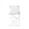 Gaminimo stalas Huzaro Hero 1.6 White – MDF/karboninis viršus 1200×600 mm, metalinis rėmas, 750 mm aukštis