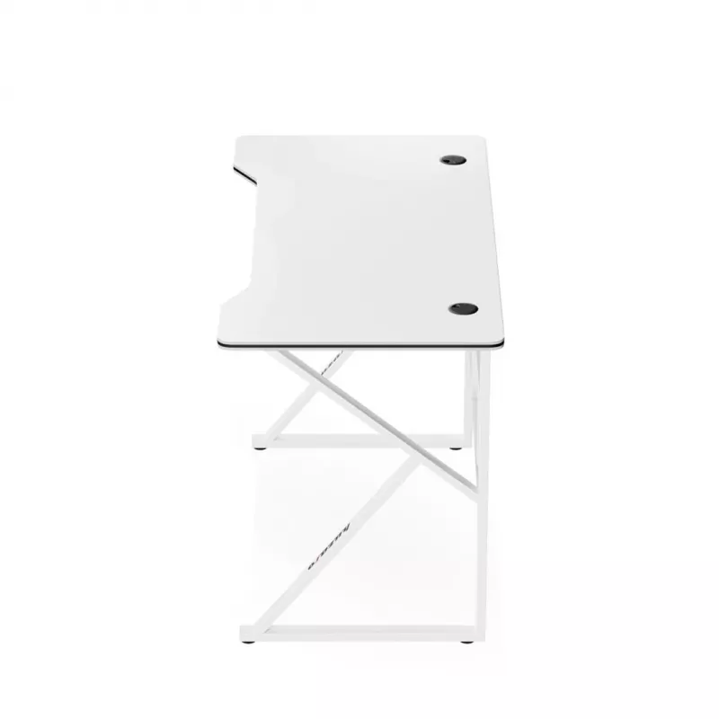 Gaminimo stalas Huzaro Hero 1.6 White – MDF/karboninis viršus 1200×600 mm, metalinis rėmas, 750 mm aukštis
