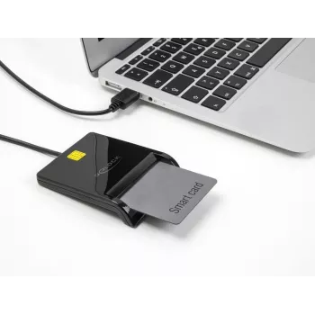 Smarčio kortelių skaitytuvas DeLOCK 91724 USB Type-A juodas