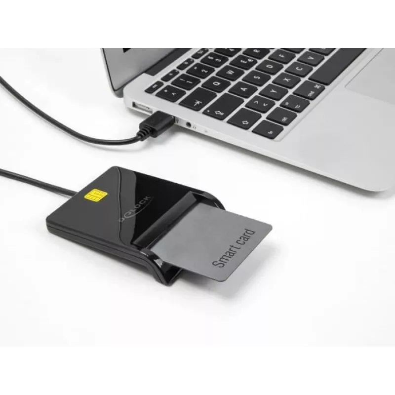Smarčio kortelių skaitytuvas DeLOCK 91724 USB Type-A juodas