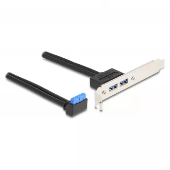 DeLOCK 83015 Vidinė USB 3.2 Gen 1 adapterio plokštė juoda 5 Gbit/s