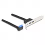 DeLOCK 83015 Vidinė USB 3.2 Gen 1 adapterio plokštė juoda 5 Gbit/s